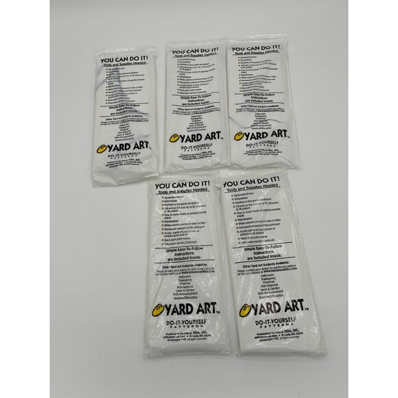 5 Vintage Yard Art Do It Yourself Woodworking Patterns Christmas Santa Claus - Picture 2 of 2